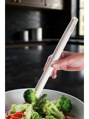 Neoflam Silikon Maşa Bej