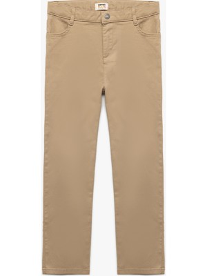 Koton Cepli Düğme Detaylı Düz Paça Pamuklu Pantolon