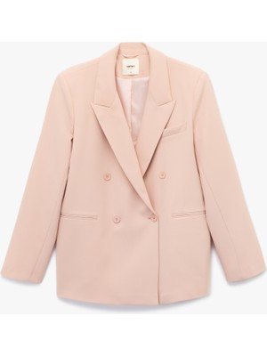 Koton Kruvaze Uzun Kollu Oversize Blazer Ceket