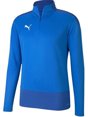 Puma Teamgoal 23 Training 1 4 Zip Top Erkek Futbol Antrenman Sweatshirts 65647602 Mavi