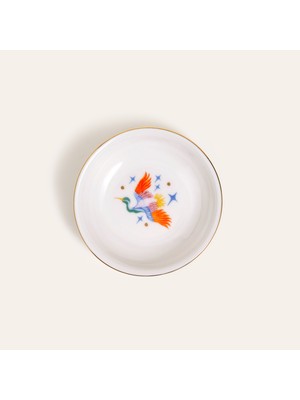 Emet Porselen Kase 11X11X2.9 cm Renkli