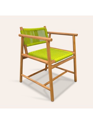 Sumatra Teak Wood Sandalye 57,5X61X78 cm Yeşil