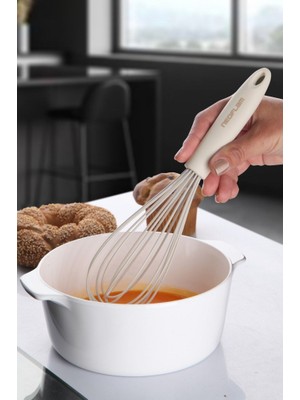 Neoflam Silikon Çırpıcı Bej