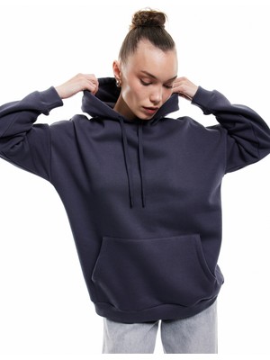 Koton Üç Iplik Şardonlu Kanguru Cepli Basic Kapüşonlu Sweatshirt