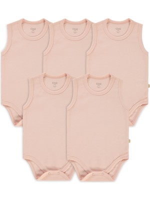 Civil Baby Bebek 5'li Çıtçıtlı Badi 1-3 Yaş Pembe