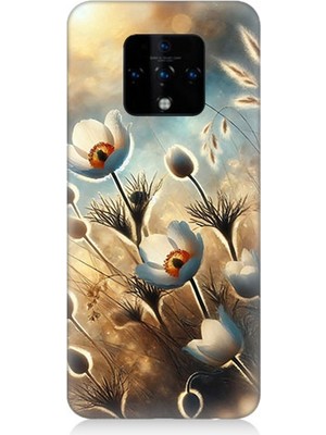 Tecno Camon 16 Uyumlu Pamuk Dalları Bahar Ruhu  Desenli Silikon Kılıf