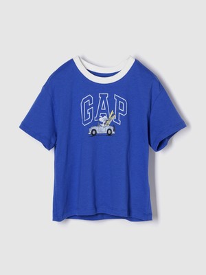 Gap Kız Bebek Mavi Baby & Toddler Snoopy Logo T-Shirt