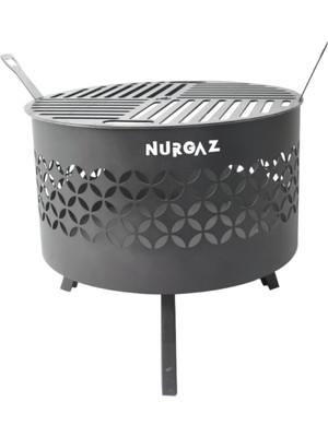 Orman Şöminesi Yıldız Izgaralı