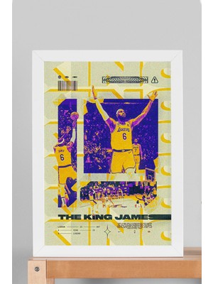 Lebron James Çerçeveli Tablo - Basketbol Nba Posteri Tablo