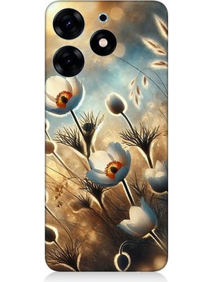 Tecno Spark 10 Pro Uyumlu Pamuk Dalları Bahar Ruhu  Desenli Silikon Kılıf