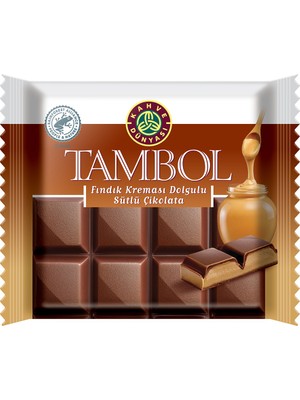 Kahve Dünyası Tambol Fındık Kreması Dolgulu Sütlü Çikolata 100 gr Lezzetli ve Tatlı