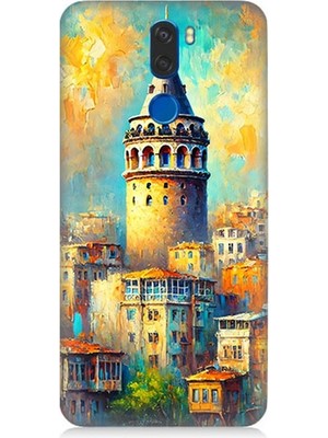 Vestel Venus Z30 Uyumlu Galata’da Renkli Işıklar  Desenli Silikon Kılıf