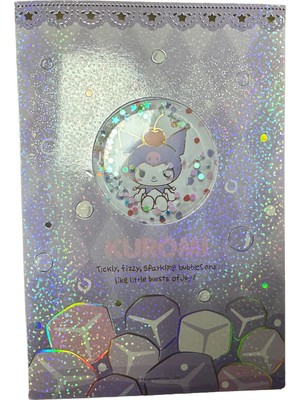 Sanrio Lisanslı Renkli Yaz Serisi Sert Kapak Sallantılı Not Defteri - Kuromi