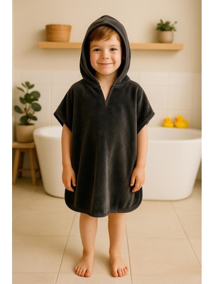 Ender Home DreamSoft Kapüşonlu Kadife Havlu Panço