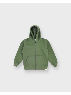 RG Brand Kapüşonlu Fermuarlı 3 İplik Sweatshirt ve Eşofman Altı Takımı