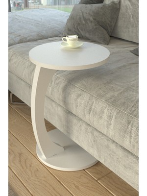 C Sehpa Koltuk Sehpası Yan Sehpa Zigon Sehpa Servis Sehpası Yuvarlak