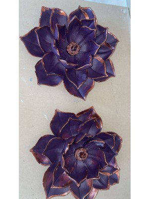 Lotus Çiçeği Dekoratif Duvar Süsü  2 Li