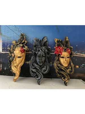 Maske Tablo 3 Lü Set 30CM