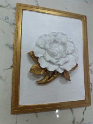 Tasarım Şakayık Tablo Büyük 45X33 cm