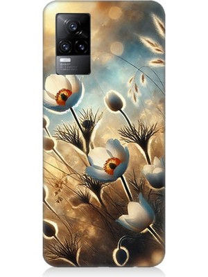 Vivo V21E Uyumlu Pamuk Dalları Bahar Ruhu  Desenli Silikon Kılıf