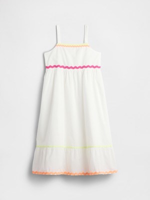 Gap Kız Çocuk Beyaz Askılı Midi Elbise
