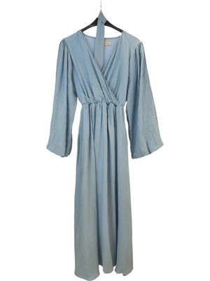 Z-565 Çapraz Biyeli Kuşaklı Wrn 164 Elbise