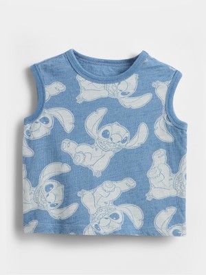 Gap Erkek Bebek Mavi Lilo & Stitch Grafik Baskılı Atlet