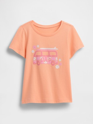 Gap Kız Bebek Turuncu Babygap Grafik T-Shirt