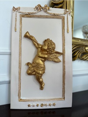 Dekoratif Melek Biblo Duvar Tablosu 50 cm
