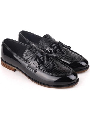 Papuç Sepeti 4704 Püsküllü Erkek Babet Ayakkabı