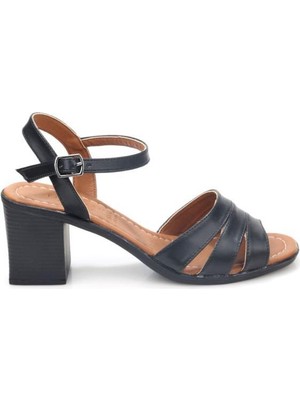 Papuçcity Frzn 03241 5 cm Topuklu Kadın Sandalet