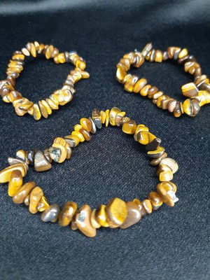 Doğal Taş Bileklik Kaplan Gözü Kırıktaş El Yapımı Bileklik