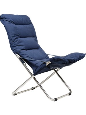 Fiesta Soft Katlanabilir Liegestuhl 3 Kademe Ayarlı Teras Bahçe Sandalyesi