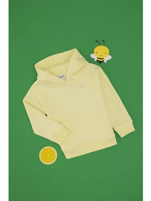 U.S. Polo Assn. Kız Çocuk Sarı Kapüşonlu Şardonlu Basic Sweatshirt 50314304-VR044
