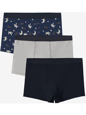 Lc Waikiki Yeni Sezon Baskili Erkek Cocuk Boxer 3'lu - S5FP27Z4