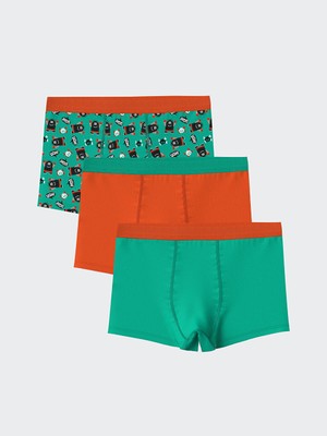 Lc Waikiki Yeni Sezon Baskili Erkek Cocuk Boxer 3'lu - S5HN47Z4