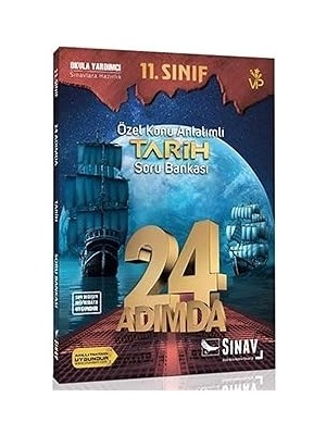 Sınav 11. Sınıf 24 Adımda Tarih Soru Bankası (Yeni)