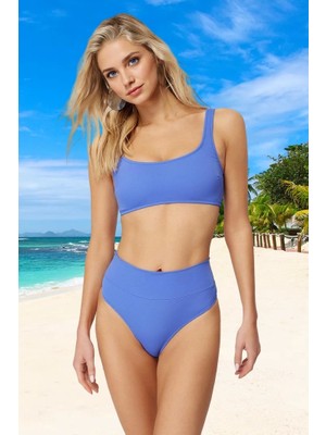 Desenli Bikini Takımı Özel Tasarım Ergonomik Kesim Hızlı Kuruyan Şık Detaylı Su Sporları Için