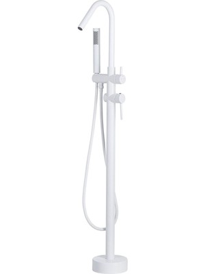 Vıctorıa Serbest Küvet Musluğu, El Duş Başlıklı, Pirinç Gövdeli Modern Banyo Bataryası