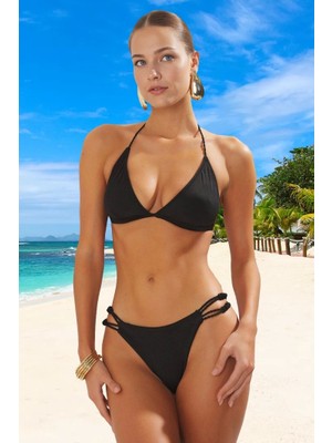 Üçgen Bikini Takımı Su Sporları Için Plaj ve Havuz Hızlı Kuruyan Esnek Kumaş