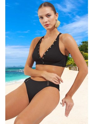 Bikini Takımı Şık Detaylı Klora Dayanıklı Su Sporları Için Ergonomik Kesim Yaz Koleksiyonu