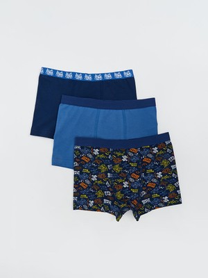 Lc Waikiki Yeni Sezon Baskili Erkek Cocuk Boxer 3'lu - S5HN53Z4