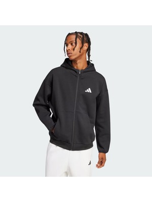 Adidas Sportswear JI8768 Future Icons Small Logo Full-Zip Hoodie