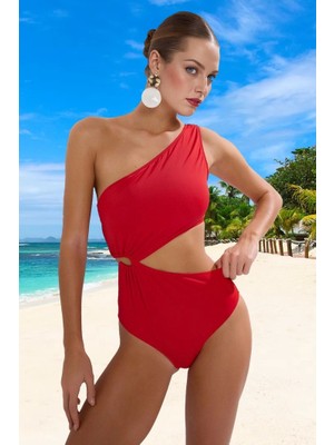 Tek Omuz Mayokini Ergonomik Kesim Plaj ve Havuz Için Yüksek Konfor Özel Tasarım Hızlı Kuruyan