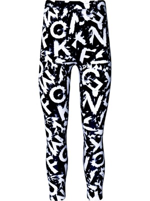 Kız Çocuk Alphabet Desen Tayt