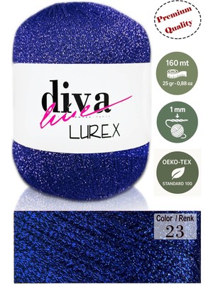 Diva İplik Lurex 23 Canlı Saks