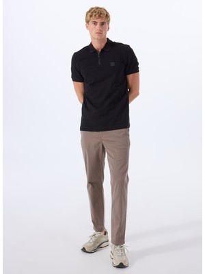 Kahve Erkek Normal Bel Tapered Fit Chino Pantolon Chino-Tapered