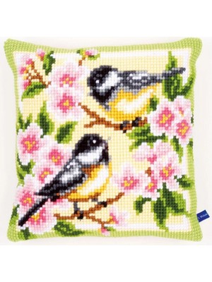 Vervaco Işlenecek Goblen Yastık Etamin Kuşlar Kiti PN-0143499