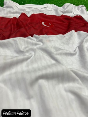 Türkiye Euro 2024 Isimsiz Beyaz Çocuk Forması 4'lü Set (White)