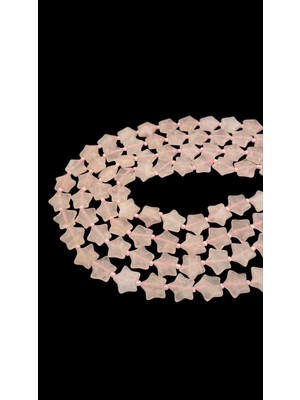 Dünya Doğal Taş Yıldız Pembe Kuvars Taşı Dizi